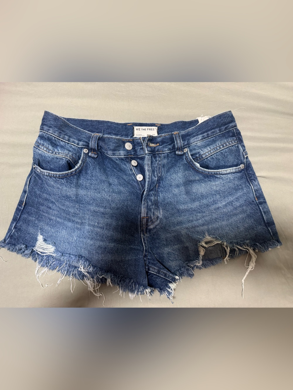 Free people denim shorts